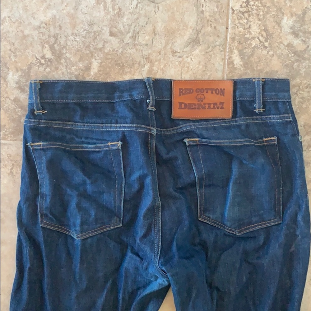 Red Cotton Denim